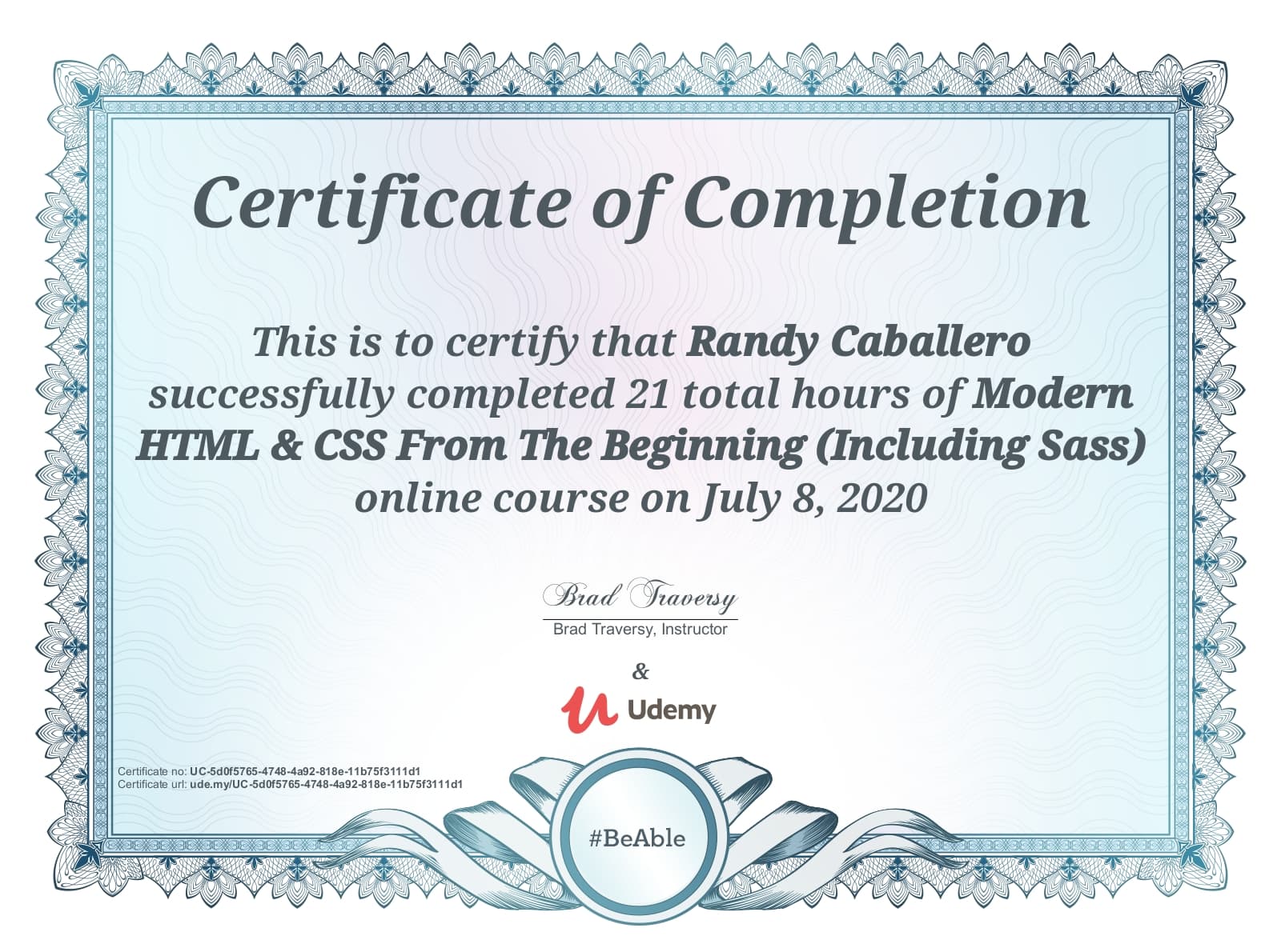 HTML and CSS from the Beginning Including SASS
